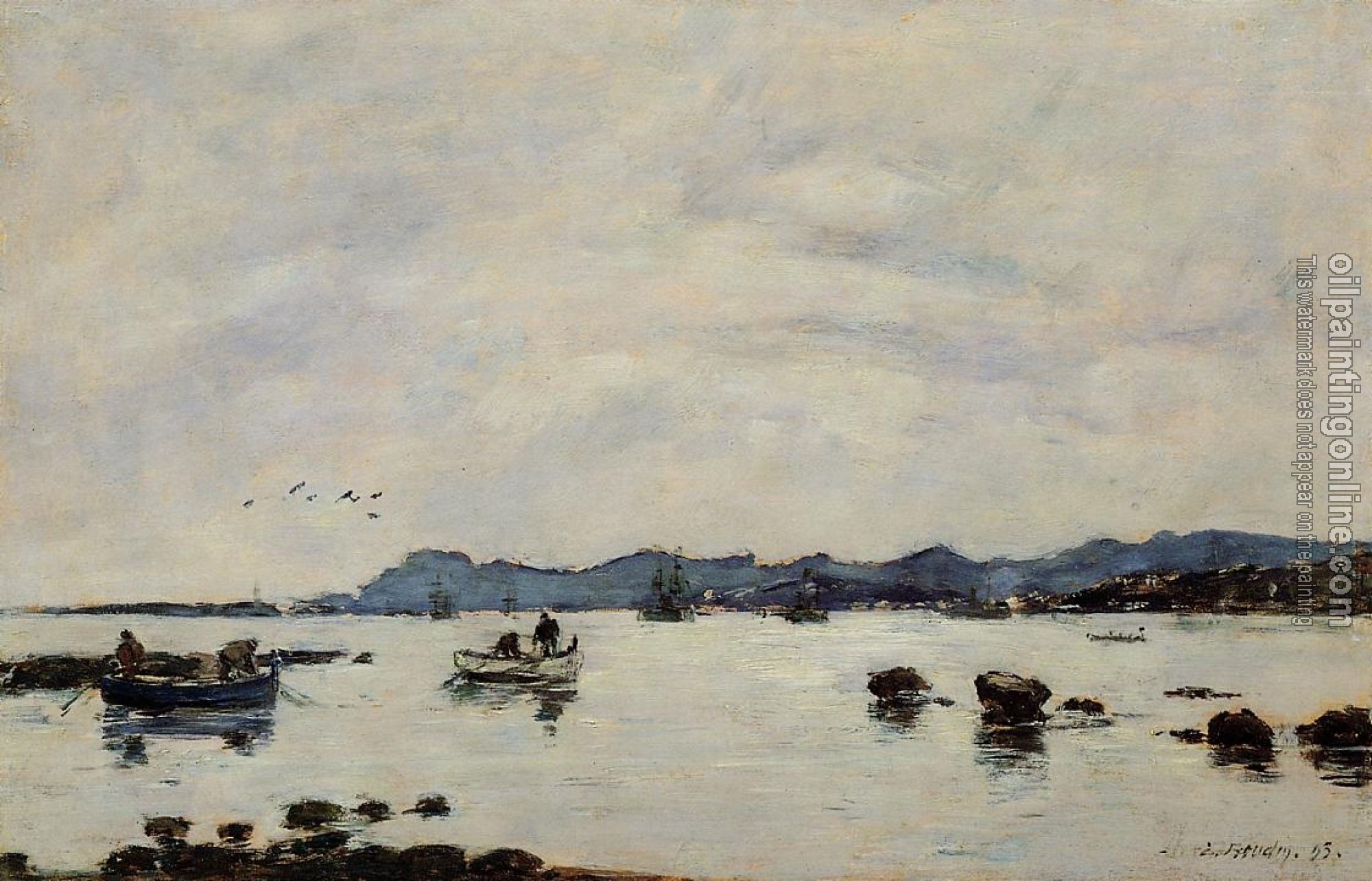 Boudin, Eugene - Golfe-Juan, the Bay and the Mountains of Esterel